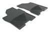semi-custom fit flat weathertech all-weather front floor mats - black
