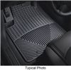 semi-custom fit flat weathertech all-weather 2nd row rear floor mats - black