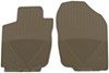 weathertech floor mats front flat all-weather - tan