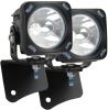 pod light pair of lights vision x optimus single prime led w pillar mounts - 20 watts spot beam 3 inch wide