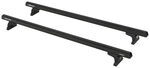 Rhino-Rack Roof Rack for Thule and Yakima Tracks - 2 Heavy-Duty Crossbars - Black - 54" Bars