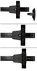 crossbars rhino-rack roof rack for thule and yakima tracks - 2 heavy-duty black 65 inch long