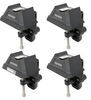 feet yakima bedrock hd towers for truck bed rails - qty 4