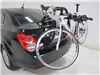 2012 chevrolet sonic  2 bikes fits most factory spoilers on a vehicle
