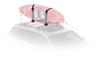 aero bars elliptical factory round square clamp on yakima bigstack kayak roof rack w/ tie-downs - post style folding