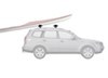 fishing kayak paddle board roof mount carrier yakima sweetroll rack w/ tie-downs - saddle style clamp on