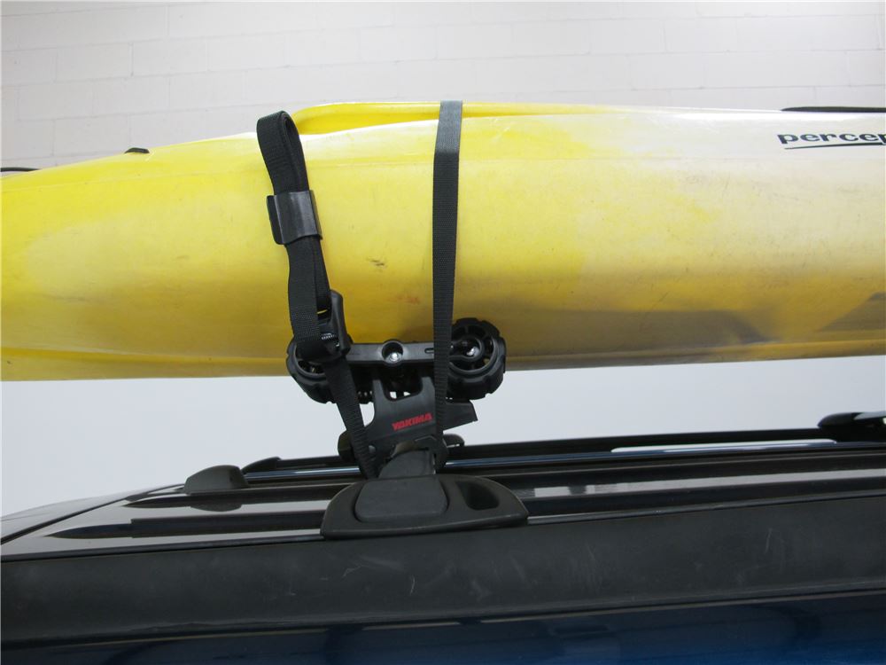 Yakima Kayak Roof Rack W Tie Downs Saddle Style W Rollers Clamp
