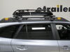 2022 subaru outback wilderness roof basket yakima aero bars factory round on a vehicle