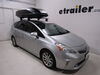 2014 toyota prius v  aero bars factory round square high profile on a vehicle