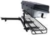 enclosed carrier flat swing away yakima exo storage system w/ cargo and - 2 inch hitches