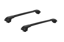 Yakima TimberLine FX Roof Rack for Raised Side Rails - JetStream Crossbars - Black - Qty 2