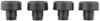 roof rack round crossbars replacement endcaps for yakima 86 inch long - qty 4