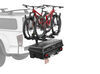 platform rack fits 2 inch hitch yakima exo swing away bike w/ enclosed cargo carrier - hitches