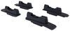 crossbars yakima skyline roof rack for fixed mounting points - hd aluminum black qty 2