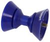 rollers 3 inch long bow roller assembly w/ bells for wide bracket - tpr 1/2 shaft blue