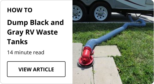How to Dump Black and Gray RV Waste Tanks article.