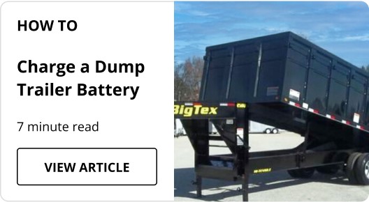 How to Charge a Dump Trailer Article Card. 