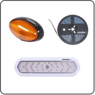 RV exterior lights and wiring products. 