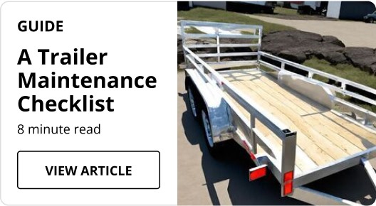 A Trailer Maintenance Checklist article. 