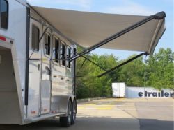 RV Awning on side of Travel Trailer. 